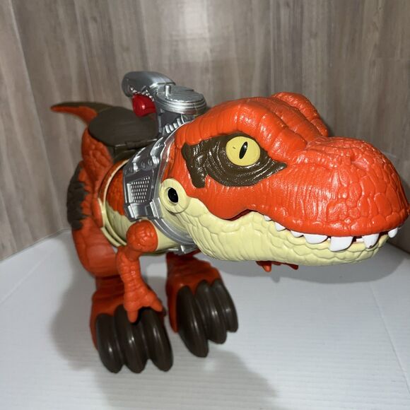 Jurassic World Mega Mouth T-Rex Chomping Dinosaur Imaginext Mattel 2018 - Picture 2 of 5